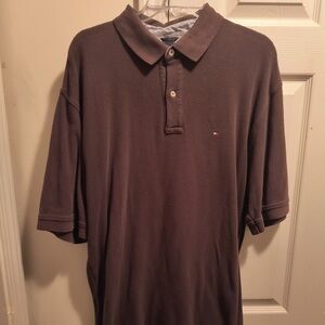 Tommy Hilfiger Golf Brand Box Logo Men's Brown Polo Shirt. Men’s Size XL TG/XG